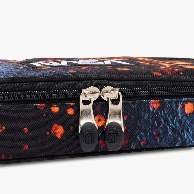 St.Right Pencil Case-Nasa-Moon-1 Cmprt-Boys (Polyester) Black \ 23X10X5 - Image 5